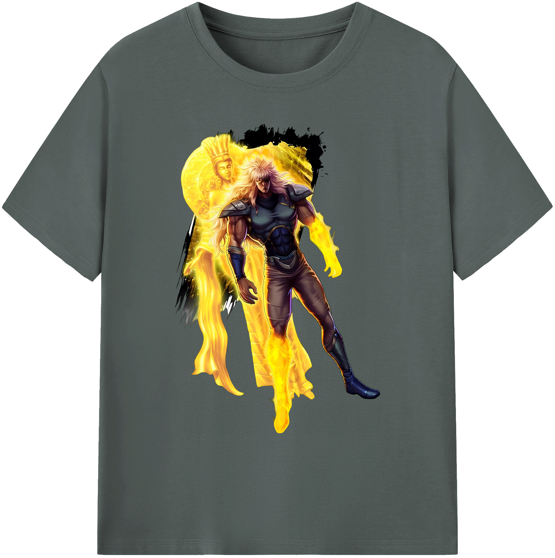 （画像用） 北斗の拳 Fist of the North Star 綿100％ メンズ半袖Tシャツ｜肌触りやわらか＆通気性
